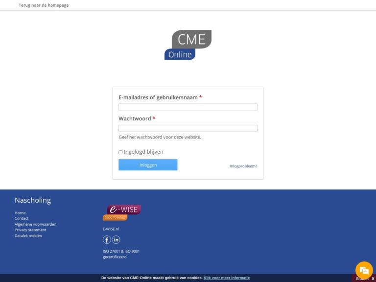 Inloggen bij Cme Online Inloggen Bij