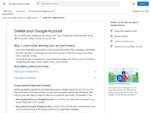 INLOGGEN MET GOOGLE ACCOUNT VERWIJDEREN visual data 3