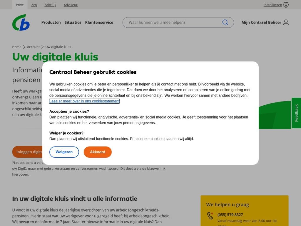 Digitale Kluis Centraal Beheer Nl